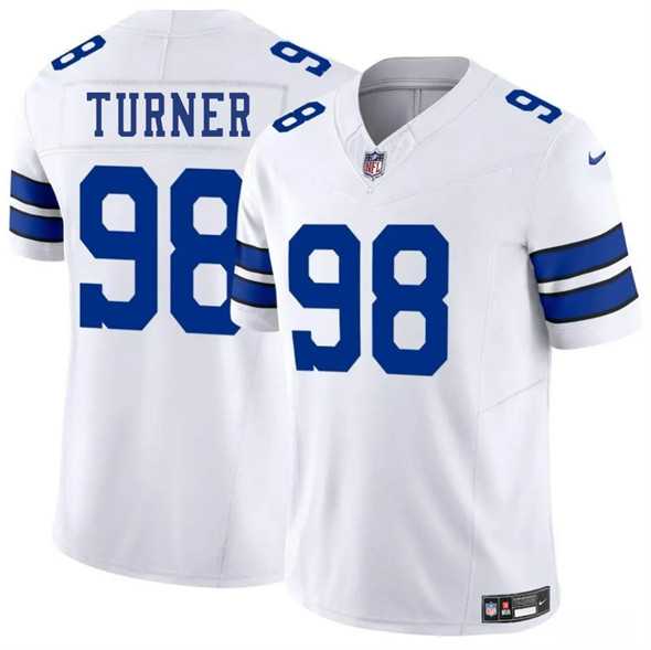 Men & Women & Youth Dallas Cowboys #98 Payton Turner White 2025 F.U.S.E. Vapor Untouchable Limited Stitched Jersey